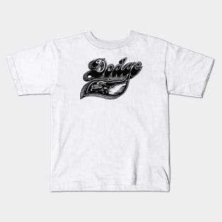 Vintage Dodge Pick-Up Art (Black) Kids T-Shirt